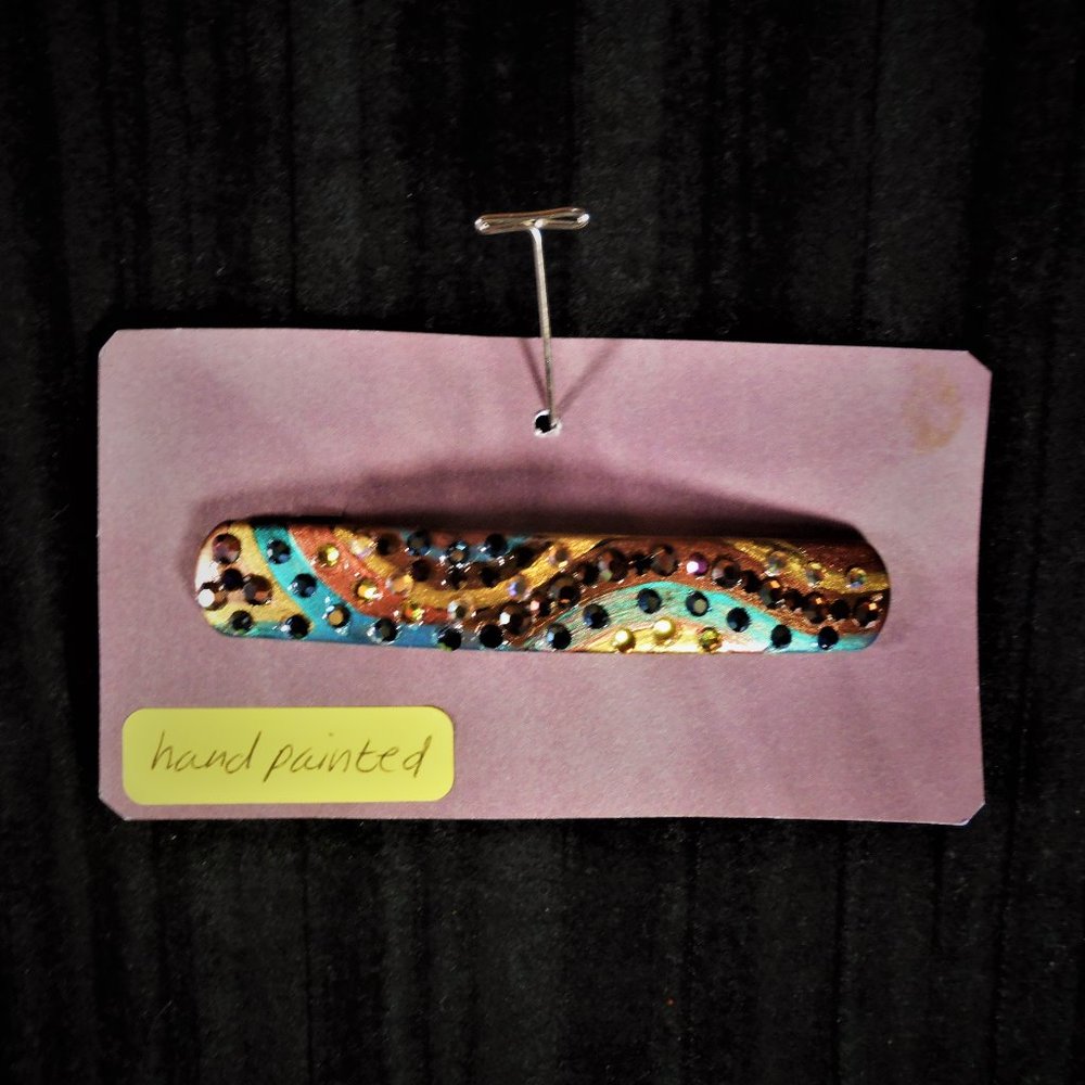 Hand painted barrette